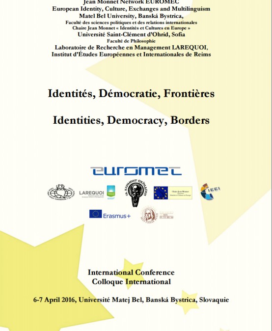 Е2 International Conference –  Identities, Democracy, Borders – 2016